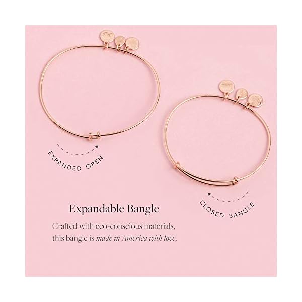 Alex-and-Ani-August-Peridot-Bangle Alex and Ani Birthstones Expandable Bangle for Women, Peridot Crystal Charm for August, Shiny Gold Finish, 2 to 3.5 in