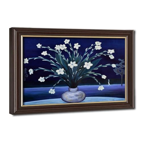 Impression sur toile Plumeria at Night Marguerite Blasingame décoration murale bureau