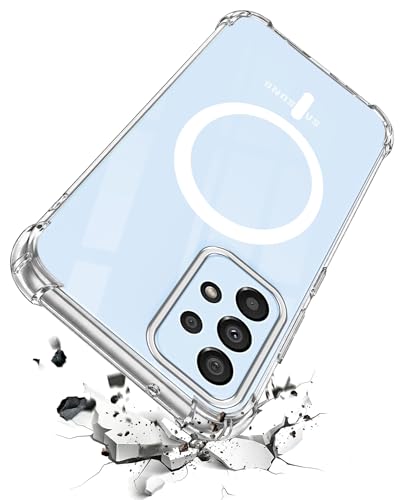 Image of Jkobi Shockproof Crystal-Clear Back Cover for Samsung Galaxy A33 5G (Magsafe Wireless Support | Drop & Camera Protection | Hard Polycarbonate)
