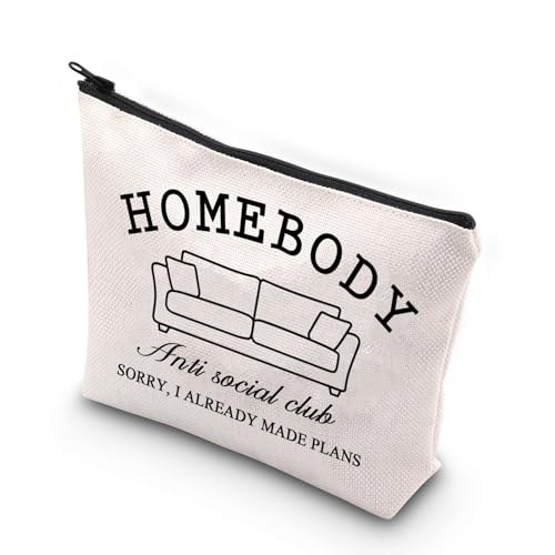 JNIAP Homebody Makeup Bag Homebody Gifts For Women Homebody Anti Social Club Gifts...