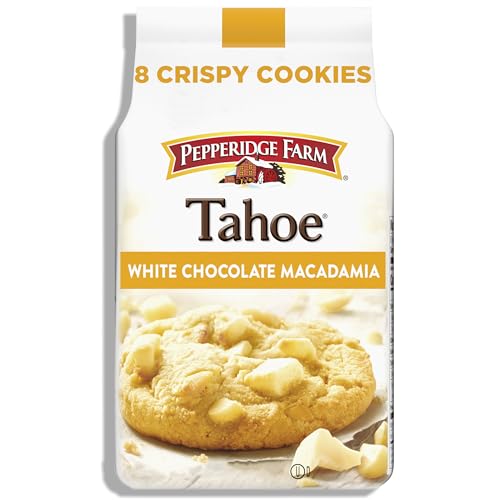 Pepperidge Farm Tahoe Crispy White Chocolate Macadamia Nut Cookies, 7.2 OZ Bag (8 Cookies)