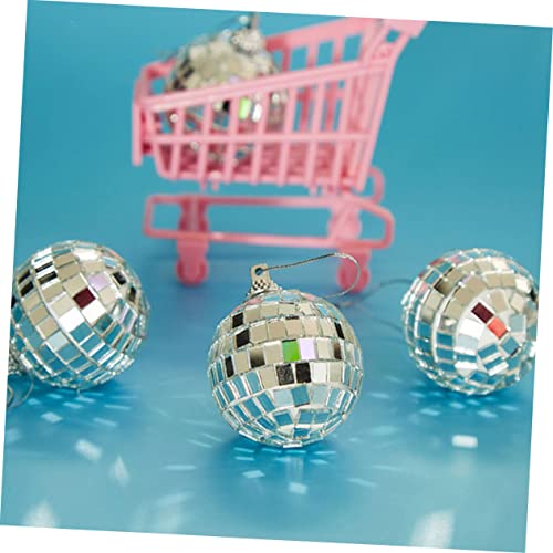 OSALADI - 6 bolas espejadas reflectantes para decoración de bodas, escenarios, discotecas y fiestas, esferas de vidrio para celebraciones y fondos fotográficos miniatura 5