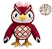 DTREE Animal Crossing Celeste peluche figura gufo bambola giocattolo farcito regalo 20,3 cm (Owlette, 20,3 cm)