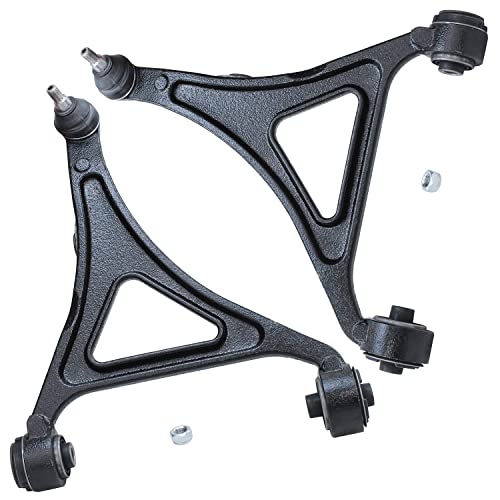 Image of Detroit Axle - 10pc AWD Front Conrtol Arms Kit for Chrysler 300 Dodge Charger Magnum, 4 Upper Lower Control Arms w /Ball Joint, 4 Inner & Outer Tie Rods, 2 Sway Bar Links Replacement