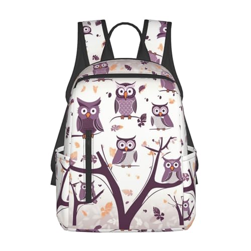 Sac à dos hibou pour ordinateur portable idée cadeau homme femme