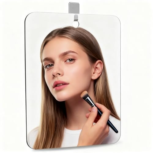Image of Small Travel Hanging Shower Wall Mirror for Men Women Shaving Makeup