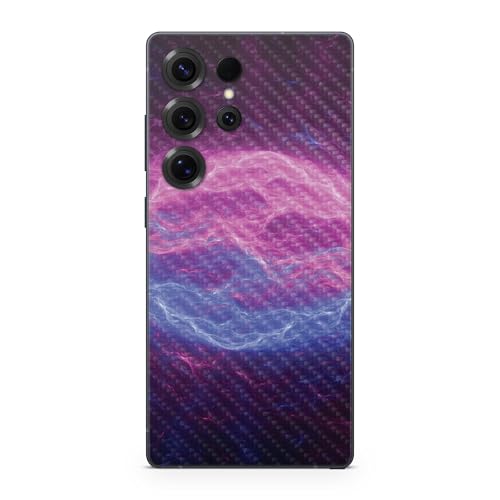 Carbon Fiber Phone Skin Compatible with Samsung Galaxy S25 Ultra - Raw Energy - Premium 3M Vinyl Protective Wrap Decal Cover - Easy to Apply | Crafted in The USA by MightySkins