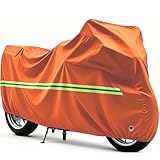 Bâche de Protection Moto pour Honda CB 125 J,Housse de Motos Imperméable Poussière Extérieur Anti UV avec Bandes réfléchissantes et Trou de Verrouillage