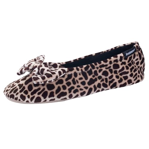 Chaussons Isotoner - Ballerines Velours Grand Noeud -...