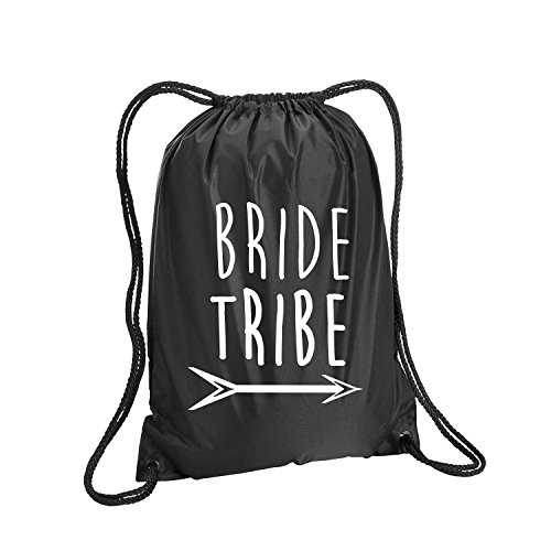 zerogravitee Bride Tribe with Arrow Cinch Pack in Black - Small 14x18 - Main Image