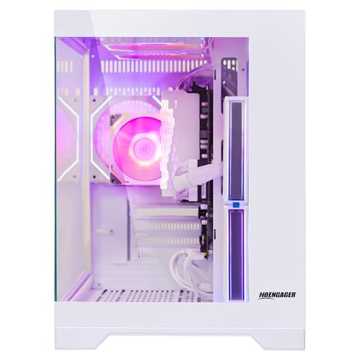 Image of Gaming PC Desktop, AMD Ryzen 5 5600GT (6C /12T), Radeon Vega 7 Integrated Graphics, 16GB DDR4 RAM, 1TB PCIe + 1TB SATA SSD, ARGB Fan, Windows 11 Prebuilt Tower Computer for Gaming Home Office Business