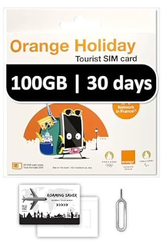 Tarjeta SIM prepago Orange Holiday Europe 30 días Ahora 100 GB de Datos de Internet de 5G/4G LTE (se Permite Anclaje a Red) + 120 min de Llamadas internacionales + 1000 Mensajes de Texto | Ya disponible en tu tienda friki favorita! En mundofriki.es! Tarjeta SIM prepago Orange Holiday Europe 30 días Ahora 100 GB de Datos de Internet de 5G/4G LTE (se Permite Anclaje a Red) + 120 min de Llamadas internacionales + 1000 Mensajes de Texto | Ya disponible en tu tienda friki favorita! En mundofriki.es!