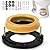 Toiglo Toilet Flange with Wax Ring Kit - Toilet Wax Ring Replacement Kit for Toilets Install or Toilet Leak Repair Fits 3 inch or 4 inch Waste Lines
