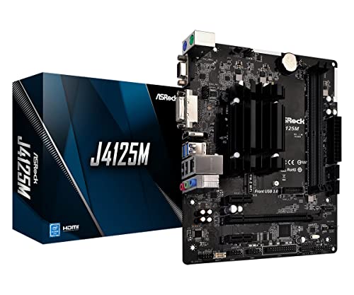 ASRock J4125M Intel® Quad-Core Processor J4125 (Up to 2.7 GHz) Motherboard