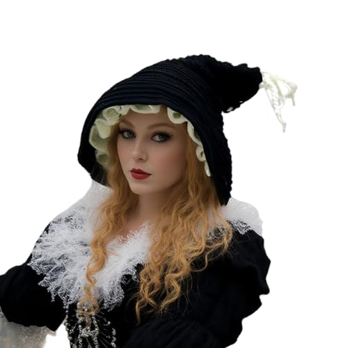 Chapeau de sorcière en tricot à longue queue : l'atout charme de vos soirées automnales