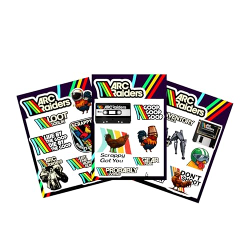 3-Pack ARC Raiders Vibrant Color UV Ideal for Laptop Car...