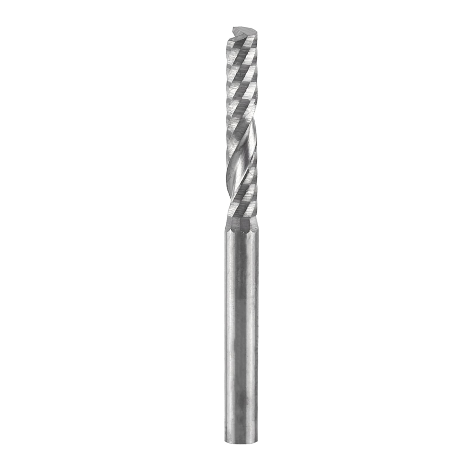 4mm Single Flute End Mill, Tungsten Carbide CNC Router Bits, 10pcs Spiral Milling Cutters for Acrylic, PVC, MDF, Wood