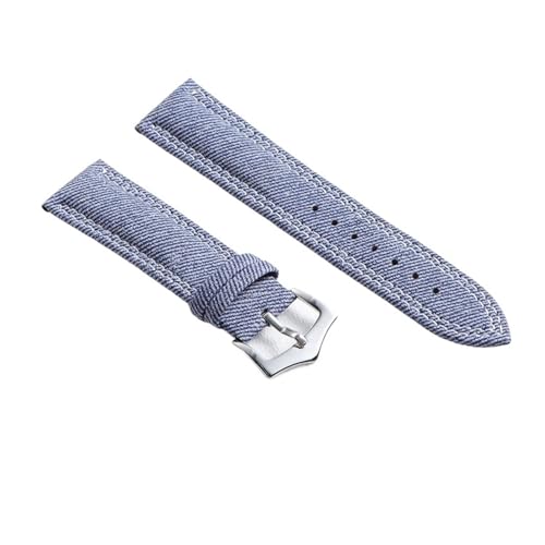 YONGSUN fjLoXiCEHb`Xgbv 18mm 20mm 22mm U[EHb`oh ZCR[Ή IKuXbg X}[gEHb`XgohANZT[(Dark Blue,20mm)