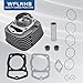 WFLNHB Cylinder Kit 223CM3 Piston 65.5mm Rings Gaskets Replacement for Honda ATC200 ARC 250cc
