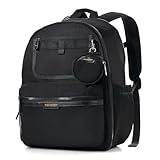 Momcozy Wickeltasche Baby, Wasserdichter Wickelrucksack mit Laptop Fach, Große Windeltasche, Isolierte Tasche, Neutrale Wickeltasche mit Multifuntion für Eltern, Schwarz