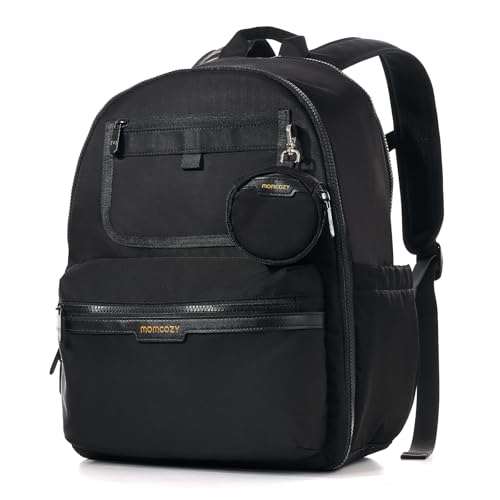 momcozy Plecak do przewijania dla niemowląt - nylon premium, lekki i elegancki, duże kieszenie do przechowywania, ergonomiczny dla łatwego wyjścia - mata do przewijania, paski do wózka, etui na