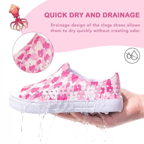 Funcoo Plus Toddler Boys Girls Lightweight Sandals Closed Toe Kids Water Shoes Outdoors Summer Sneakers For Pool Beach Swim Size 7 Pink thumb #1