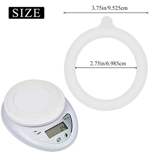 8 Pieces 3.75 Inches Silicone Jar Gaskets Replacement Silicone Seals Airtight Silicone Gasket Sealing Rings For Regular Mouth Canning Jar (White) #TOP1