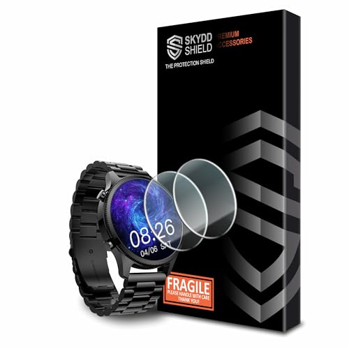 Image of Military-Grade Gorilla Tempered Glass For NoiseFit Halo, Halo Plus, NoiseFit Evolve 4 and Huawei GT 5 (46 mm) with Installation Kit | Pack of 2 | Transparent