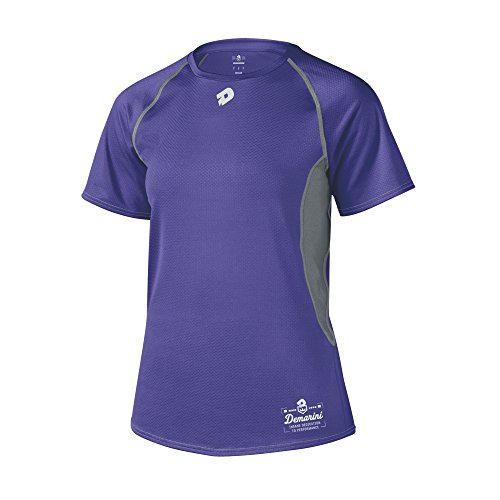 DeMarini Women's Game Day Short Sleeve Team Shirt, Purple, X-Large