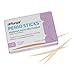 drTung's Dental Sticks for Teeth & Gum Cleaning - Toothpicks for Oral Care, Soft Floss Picks for Teeth, Interdental Plaque & Food Remover Tool, Perio Sticks - X-Thin, Bulk 100 Count (Pack of 6)