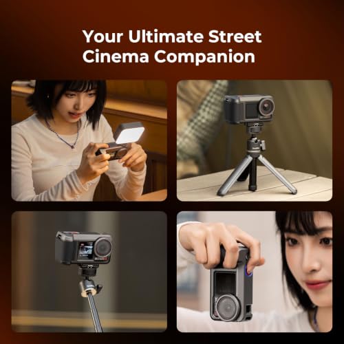 Image of SMALLRIG Street Grip Kit for DJI Osmo Action 5 Pro / 4 /3, Aluminum Cage with Shoulder Strap, Lens Protection Ring, Protective Frame with 1 /4 inch-20 Locating Holes, for Street Photography - 6371