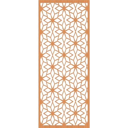 Image of Lake Decorative Pierced Fretwork Wood Wall Panels, 33 3 /8 inchW x 84 3 /8 inchH x 1 /4 inchT, Cherry