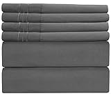 Extra Deep Pocket Sheets - 6 Piece Sheet Set - Cal King Size Sheets Deep Pocket - Extra Deep Bed Sheets - Deep California King Fitted Sheet Set - Super and Ultra Deep Sheets - for Extra Deep Mattress