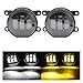 Fog Lights Lens +DRL Compatible for Holden Commodore SS VE V SV6 Serie 1/Chevrolet Lumina S SS UAE 08/2006 2007 2008 2009(Type A)