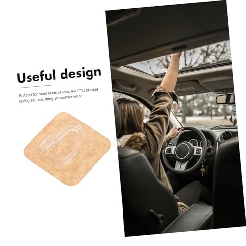 MUCKLILY Etc Bracket Holder Detachable Car Accessory for Easy Electronic Toll Collection Dual-Sided Adhesive Fixing Bracket Fit for Vehicles Convenient Installation - Thumbnail 7