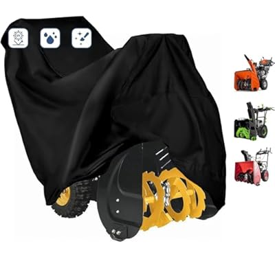 FLYMEI Snow Blower Cover Heavy Duty 600D Snowblower Covers Waterproof, Outdoor Snow Thrower Cover Universal Fit for EGO, Honda, Ryobi, Cub Cadet, Ariens, Troy Bilt, Snow Joe, Toro