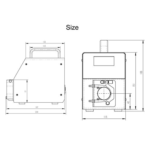 Image of Peristaltic pump stepper with digital control 110V-220V variable speed small intelligent liquid dosing pump for lab and filling Kamoer LLS Plus 3 rotors 1-352ml /min silicone tube 4.0mm x 7.2mm