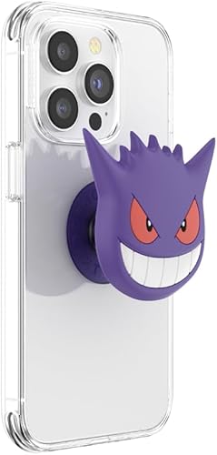 Miniatura 2 de Popsockets - Agarre para teléfono con soporte expandible, agarre adhesivo, PopOut, Pokemon - Cara de gengar