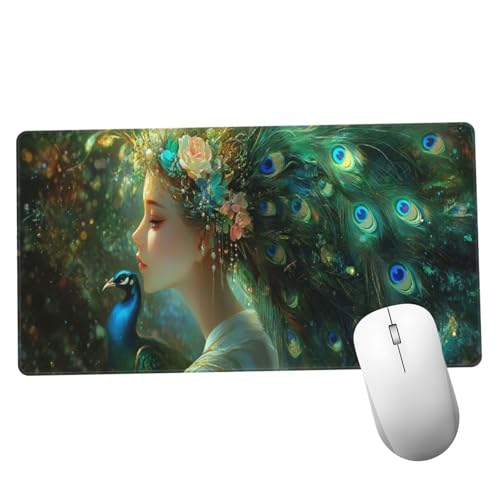 Verde Alfombrilla Ratón 1400x600x3mm Alfombrilla Raton XXL con Base de Goma Antideslizante, Accesorios Gaming Belleza, Ordenador Gamer Regalos, Mouse Pad Gaming Mejora La Precisión Y La Velocida Y212