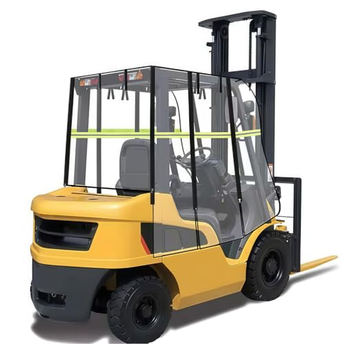 Gvqng Cubierta Transparente para Cabina De Montacargas, Cubierta para Montacargas ProteccióN contra Lluvia, Rayos UV Y Todo Tipo De Clima, Material De PVC Transparente,For 8000 LB