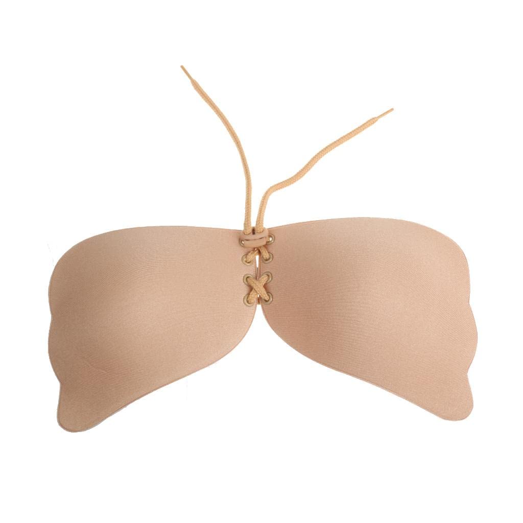 enakshi (label) Silicone Self Adhesive Magic Push Up Strapless Invisible Bras Backless HOT C Beige|Clothing, Shoes & Accessories | Womens Clothing | Intimates & Sleep | Bras & Bra Sets-picture-13