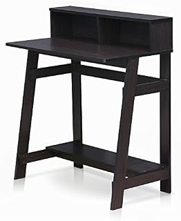 Furinno Simplistic A Frame Computer Desk, Dark Walnut