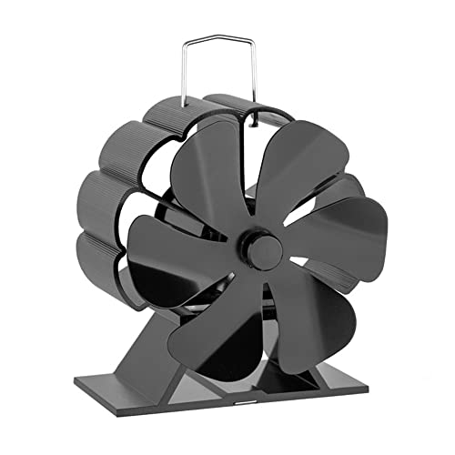 SHAVINGFUN Ventilateur Poele à Bois,Ventilateur Cheminee,6 pales Ventilateur de poêle à chaleur,ventilateur poele à granulésVentilateur Silencieux pour Poêle à Bois/Cheminée/Gaz/Bûches/Poele a Granule Cover