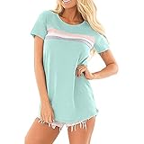 ❤️Die modische, einfarbige Bluse passt sehr gut zu Jeanshosen, Strumpfhosen oder Shorts. Geeignet für Freizeit, Büro oder Geschäft.