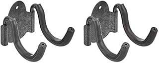 Amazon Basics Heavy Duty Multi-Purpose Garage Utility Hook Single Hook, Steel, 2-Pack