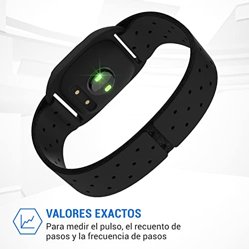 CAPITAL SPORTS Banda Pulsometro, Monitor Ritmo Cardiaco con Rastreador de Actividad con Ant+/Bluetooth, Banda Frecuencia Cardiaca para Entrenar, Correr, Ciclismo y Deportes, Cinta Contador Pasos - imagen 4