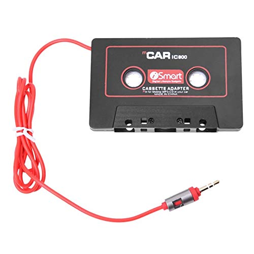 Car Audio Systems Car Stereo Cassette Tape Adapter for Mobile Phone MP3 AUX CD Player 3.5mm Jack for Car Truck Van (Color: Bla