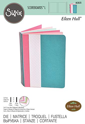 Matrice de découpe Sizzix ScoreBoards L carnet scrapbooking Eileen Hull - 4