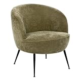 Fauteuil Tildae en Tissu Vert L69xl63xH71 cm