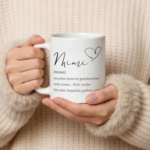 Taza de cerámica Trenstise para abuela 11 oz miniatura 6